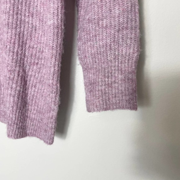 LOFT Mauve Off-the-Shoulder Sweater - Picture 3 of 5